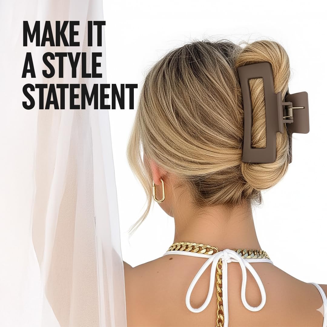 Silicone Hair Claw Clips for Women | Flexible Bendable Cloud Clips