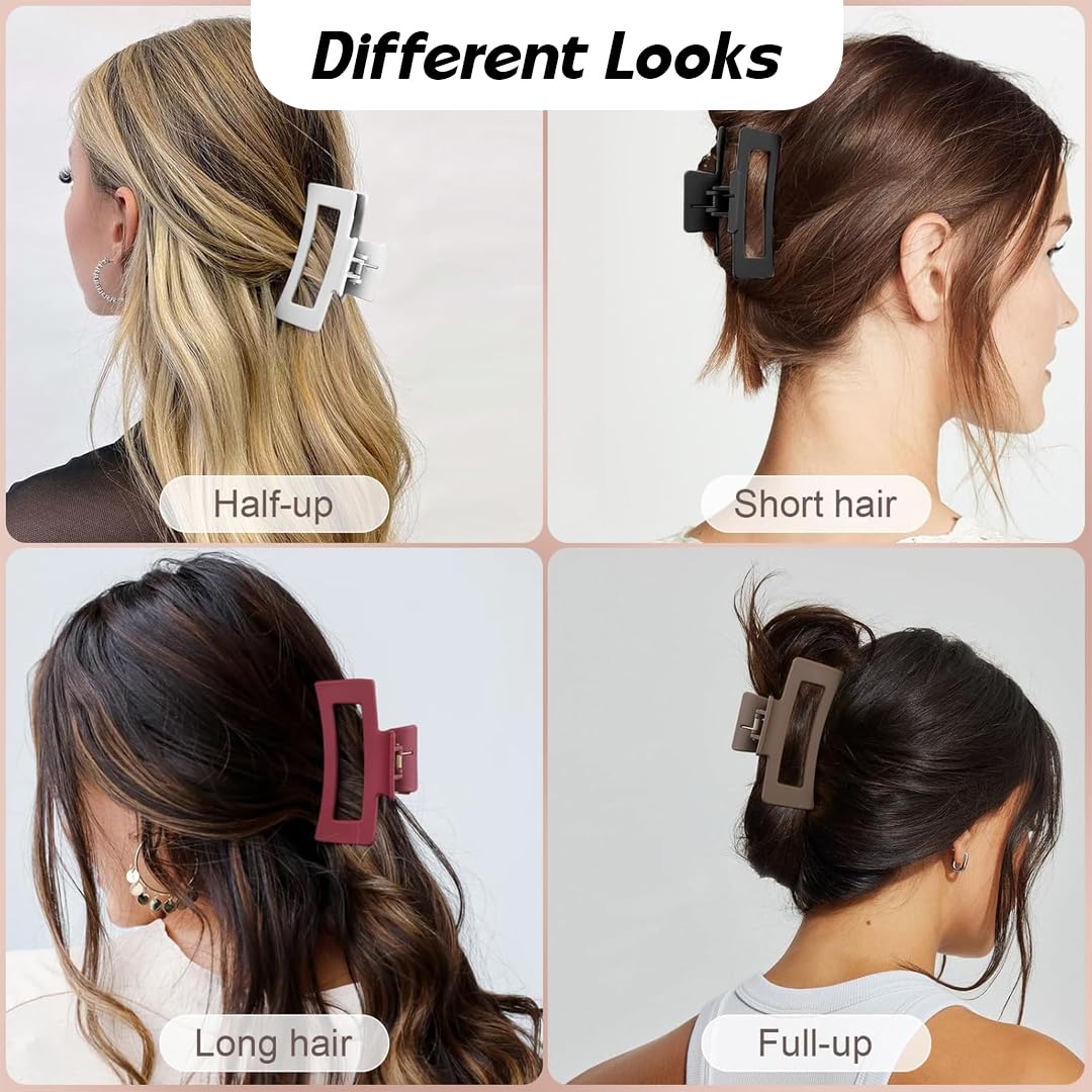 Silicone Hair Claw Clips for Women | Flexible Bendable Cloud Clips