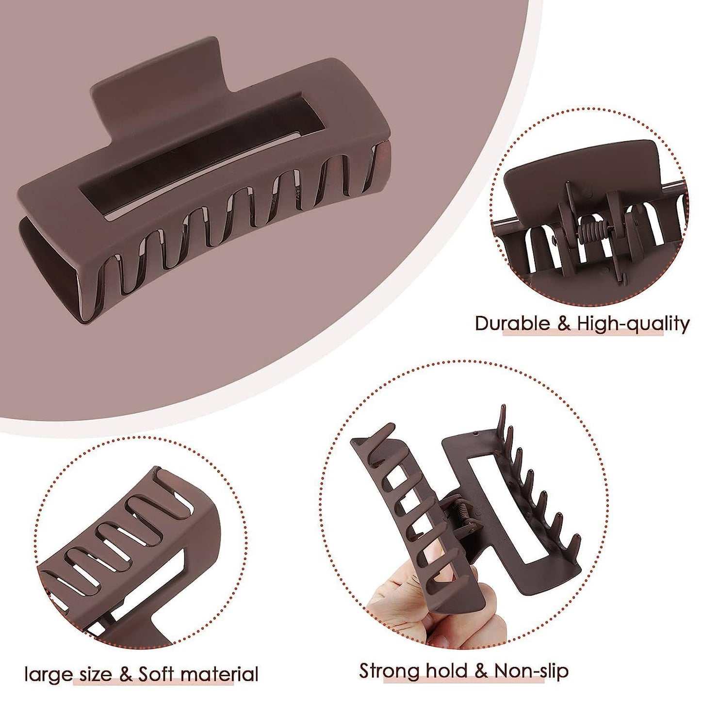 Silicone Hair Claw Clips for Women | Flexible Bendable Cloud Clips